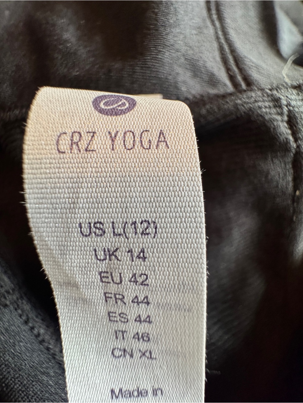 NWT CRZ YOGA Workout Sports Tank Top Racerback Athletic Women's Large / 12 - Picture 8 of 9